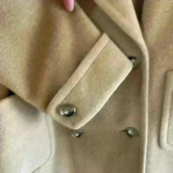 Regency Camel Hair Dbl breasted 6Buttons, Cuffed Sleeves Excellent Condition sz8 - Picture 7 of 14